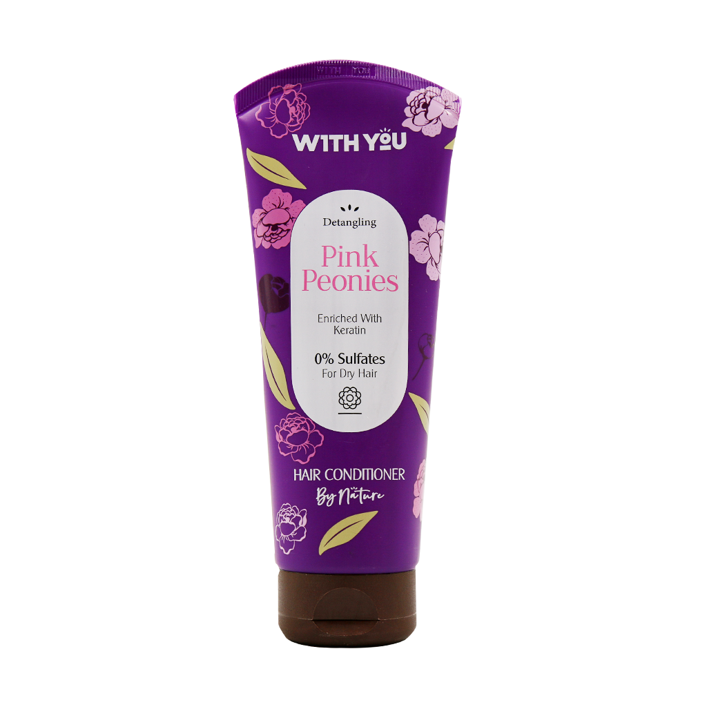 With You Pink Peonies Dry Hair Conditioner 200 ml قیمت نرم کننده حالت دهنده و باز کننده گره مو ویت یو