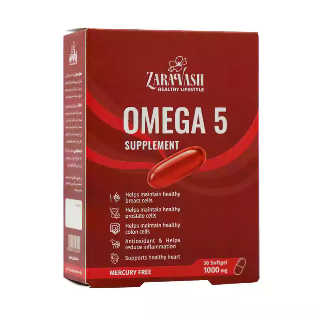 Zaravash Omega5 30 Softgel قیمت سافت ژل امگا 5 زراوش