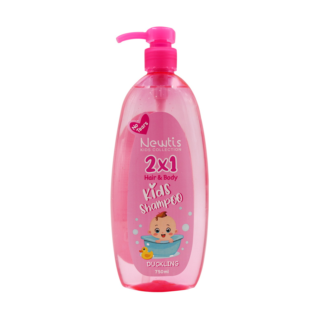 Newtis Hair And Body Kids Shampoo pink قیمت شامپو سر و بدن کودک نیوتیس
