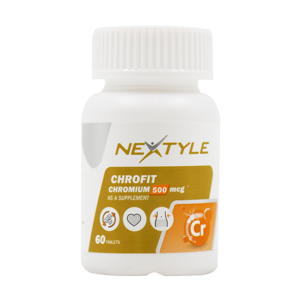 Nextyle Chrofit 500 mcg60Tablets قیمت قرص کروفیت 500 میکروگرم نکستایل