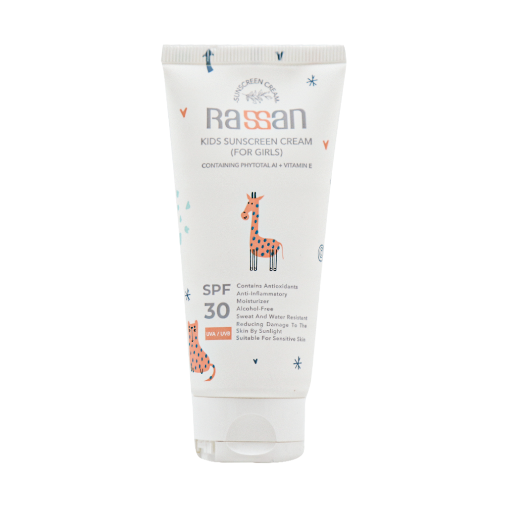 Rassan Girl Kids SPF30 Sunscreen Cream 40 ml قیمت کرم ضد آفتاب کودکان دخترانه SPF30 راسن