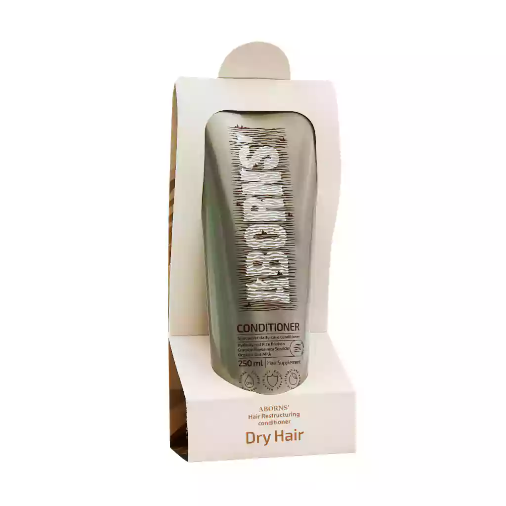 Aborns Hair Supplement Conditioner Dry Hair250ml نرم کننده تخصصی روزانه موهای خشک ابورنز 250 میلی لیتر - 1