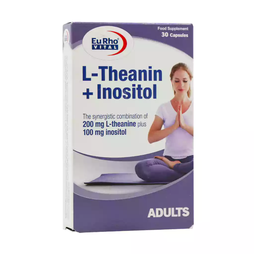 Eurhovital L Theanin Plus Inositol 30 Caps قیمت کپسول ال تئانین پلاس اینوزیتول یوروویتال
