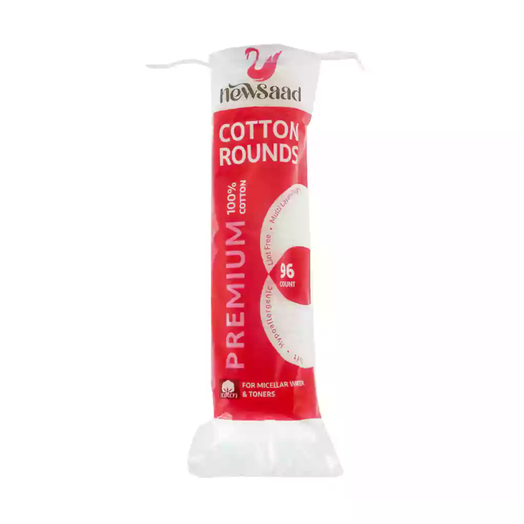 Newsaad Cotton Rounds 96 Count قیمت پد پاک کننده آرایش صورت نیوساد