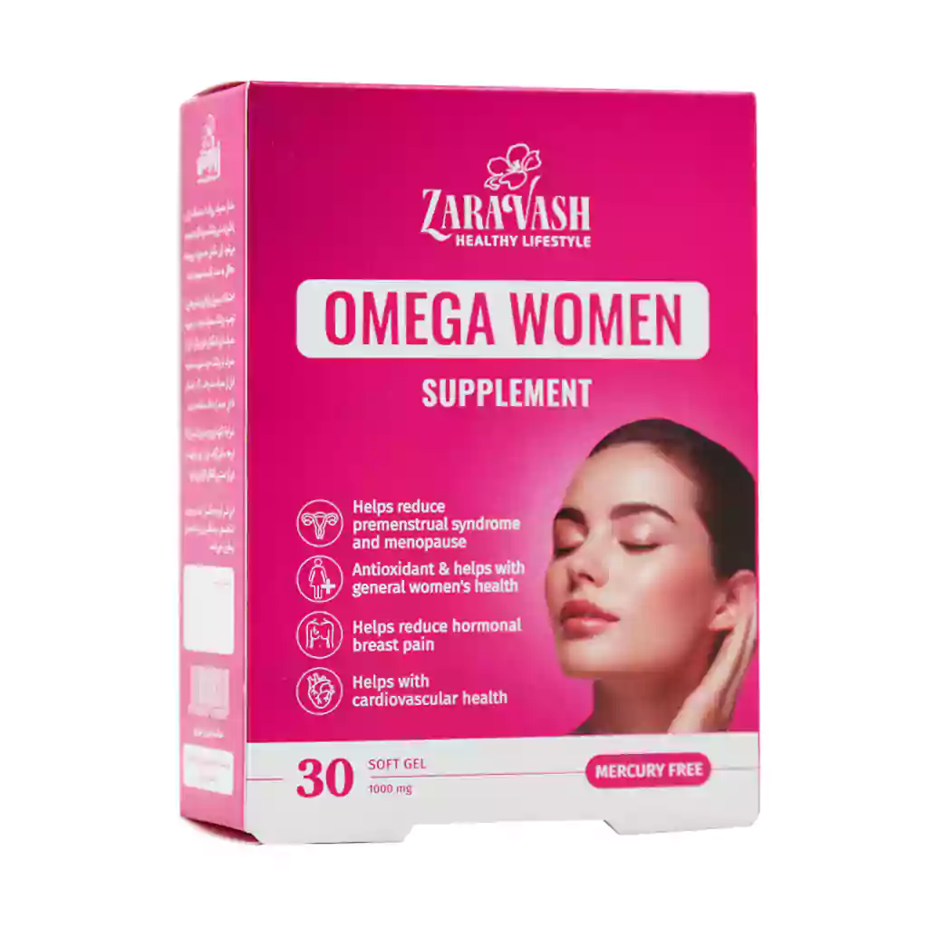 Zaravash Omega Women 30 Softgels قیمت سافت ژل امگا ومن زراوش