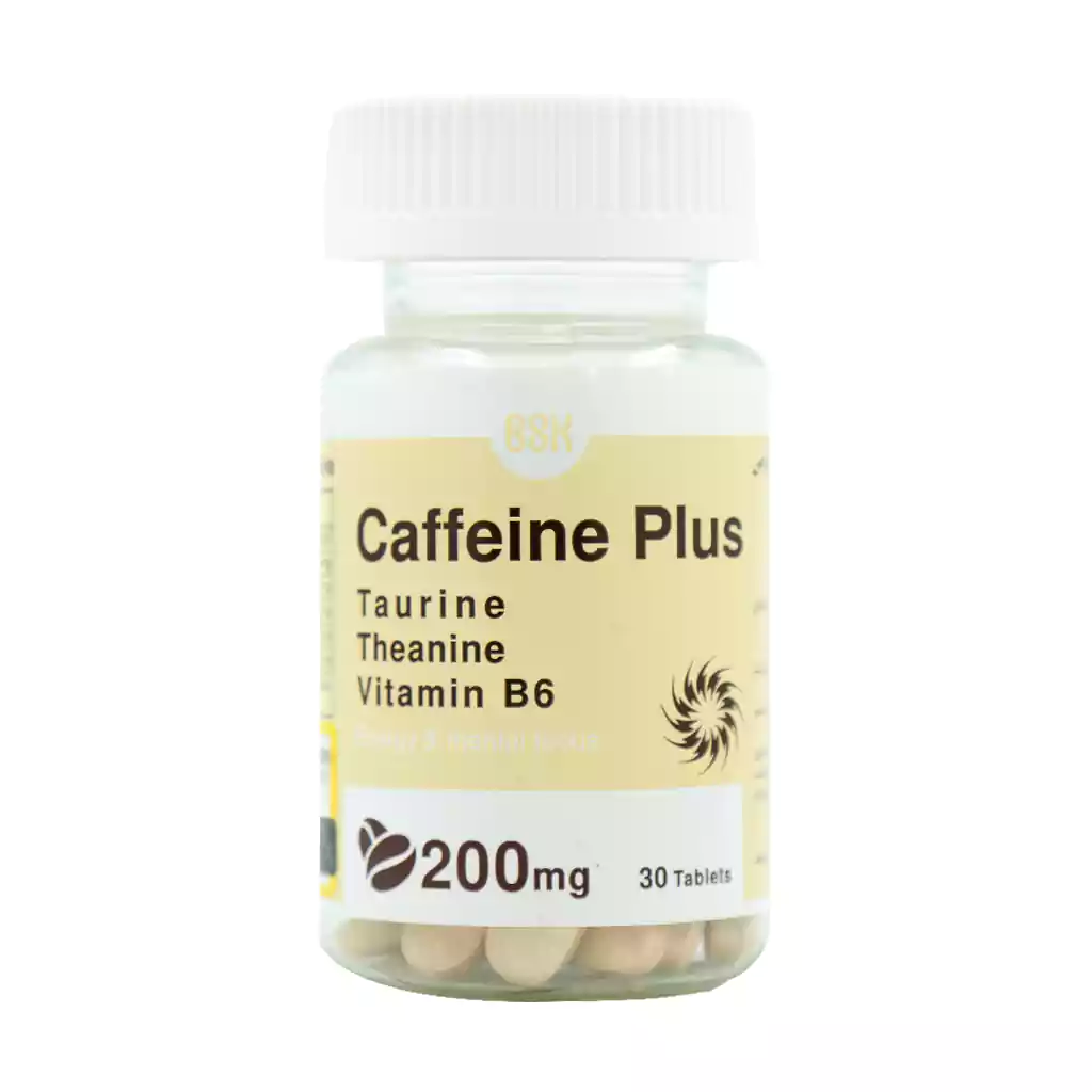 BSK Caffeine Plus 30 Tablets قیمت قرص کافئین پلاس بنیان سلامت کسری