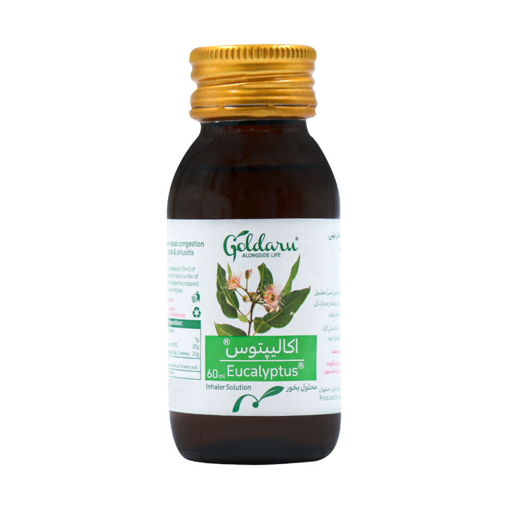 Goldaru Eucalyptus Inhaler Solution 60 ml قیمت محلول بخور اکالیپتوس گل دارو