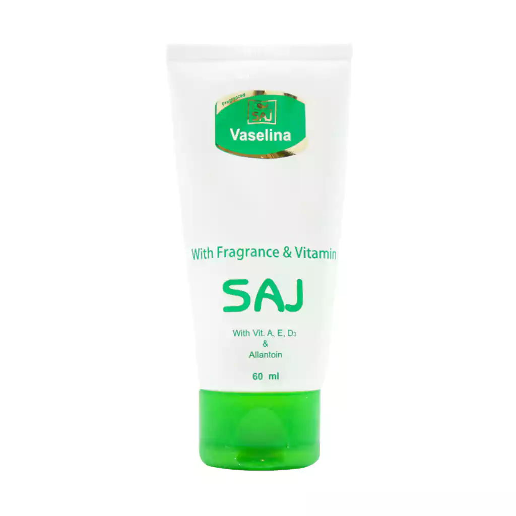Saj Fragranced Vaselina 60 ml قیمت کرم وازلین ویتامینه معطر تیوبی ساج