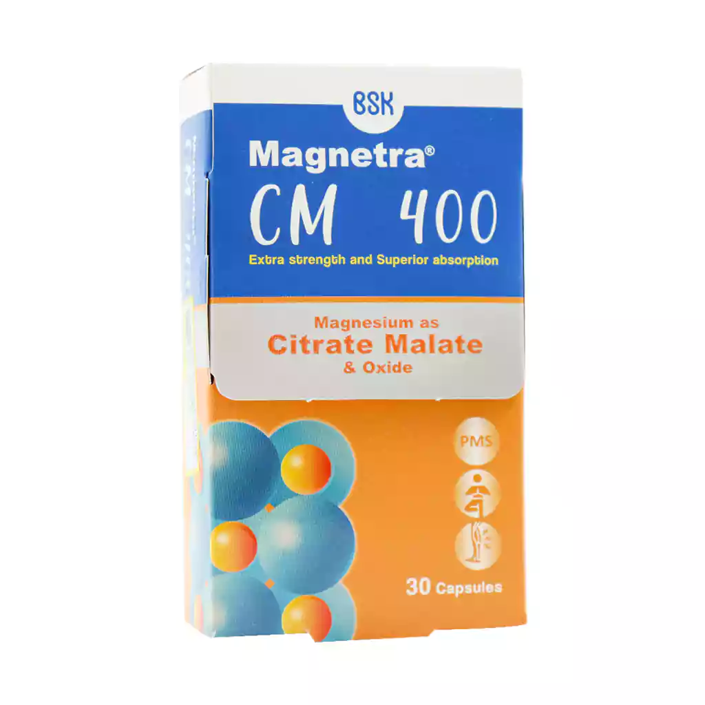 BSK Magnetra CM 400 mg 30 Capsules قیمت کپسول مگنترا سی ام 400 بی اس کی