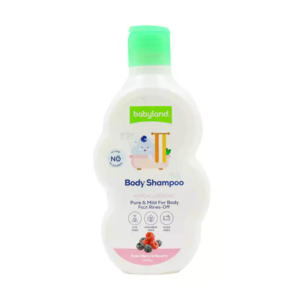 Baby Land Sweet Berry And Glycerin Body Shampoo قیمت شامپو بدن کودک عصاره توت بیبی لند