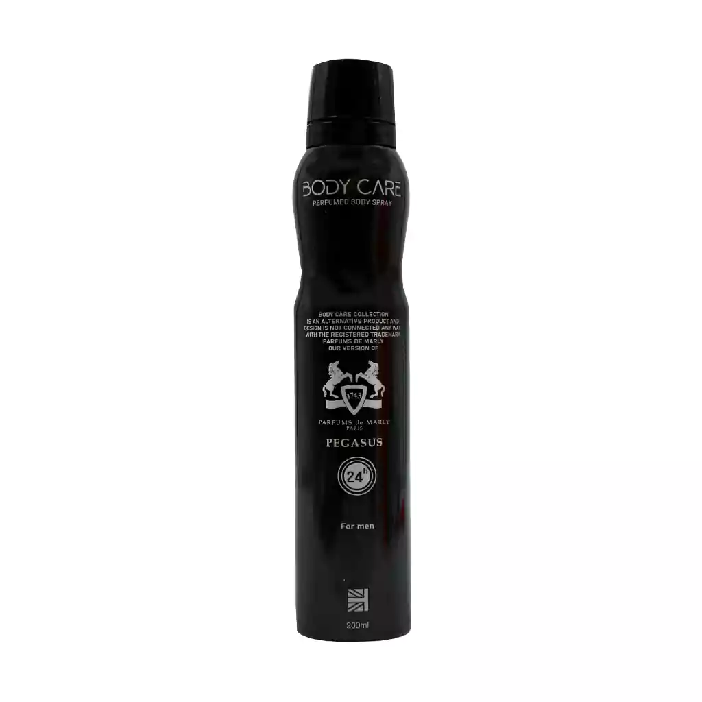 Body Care Pegasus Body Spray For Men 200 ml قیمت اسپری خوشبو کننده بدن مردانه پگاسوس بادی کر