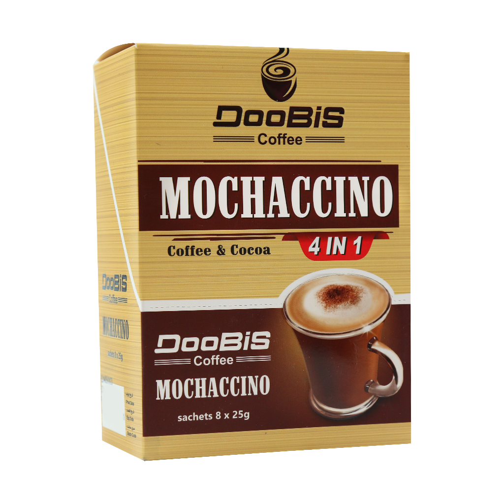 Doobis Mochaccino 4 In 1 قیمت ساشه پودر قهوه موکاچینو دوبیس