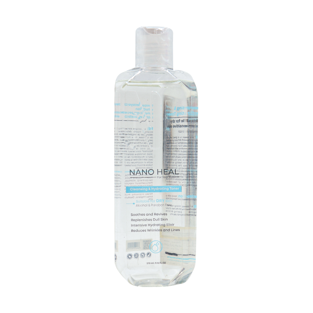 Nanoheal Cleansing And Hydrating Toner For Dry Skin 270 قیمت تونر پاکسازی و آبرسان پوست خشک نانوهیل