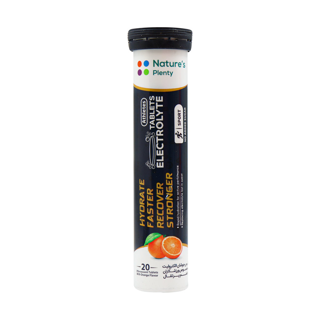 NaturesPlenty Electrolyte Sport 20 Effervescent tabs قیمت قرص جوشان الکترولیت ورزشکاران نیچرز پلنتی