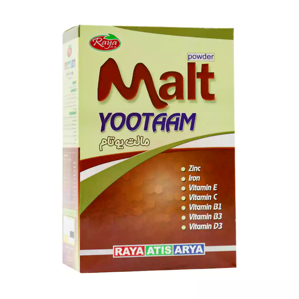 Raya Atis Arya Malt Yootaam Powder 250 g قیمت پودر عصاره مالت جو یوتام رایا آتیس آریا