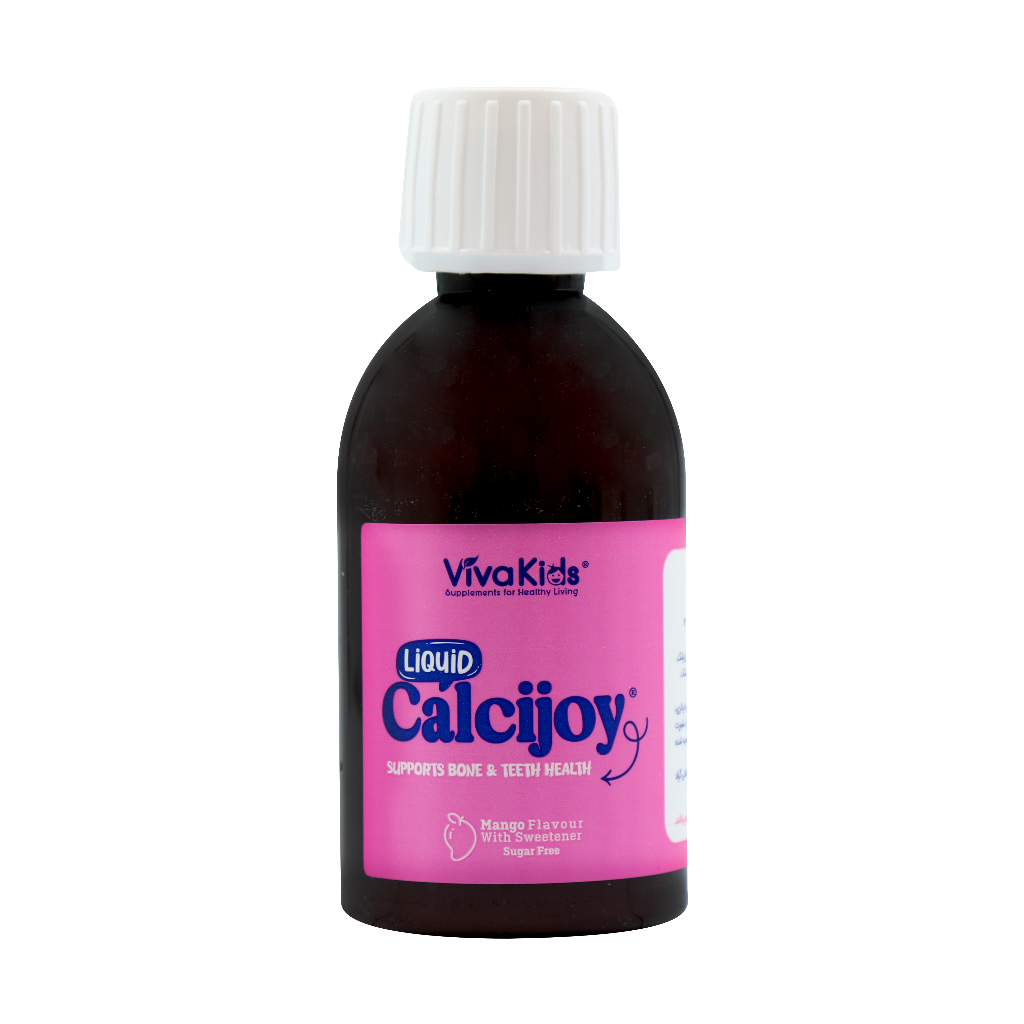 Vivakids Calci joy Liquid 200 ml قیمت شربت کلسی جوی ویواکیدز