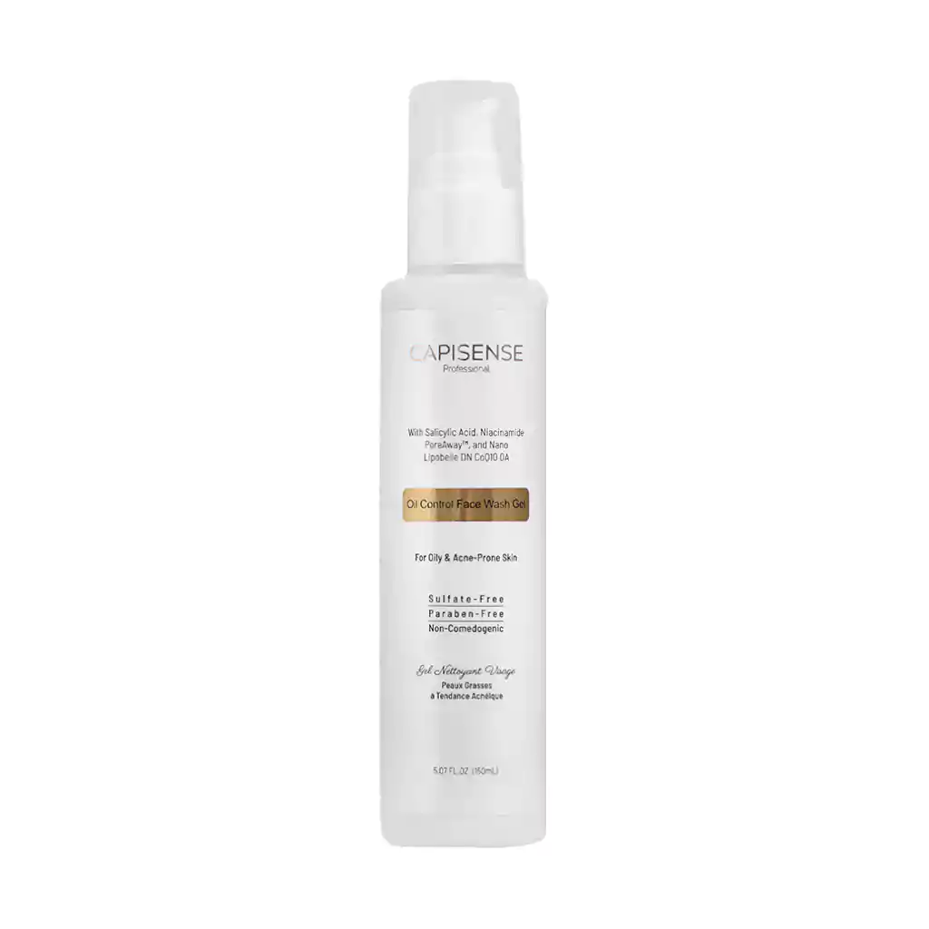 Capisense Oil Control Face Wash Gel 150 ml قیمت ژل شستشوی صورت آبرسان و کنترل کننده چربی کپیسنس
