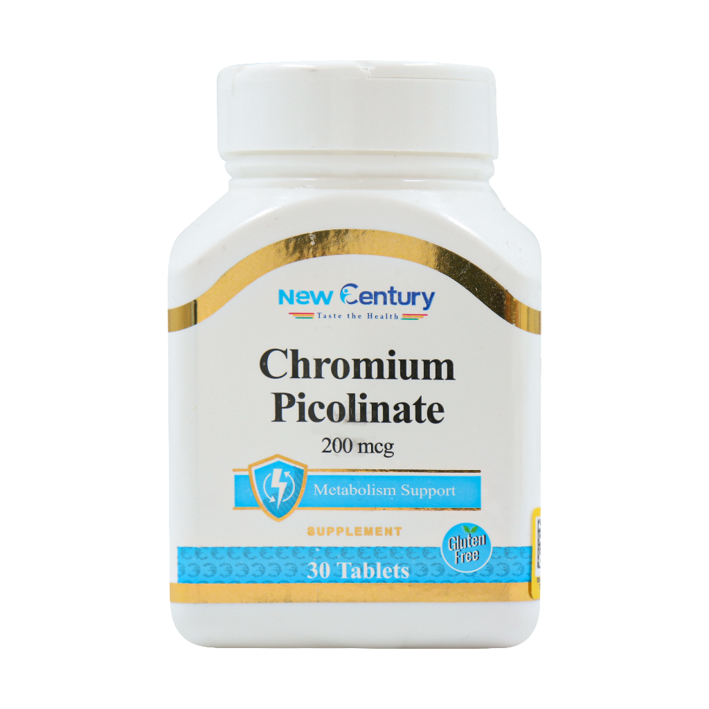 New Century Choromium 200 Mcg 30 Tabs قیمت قرص کرومیوم 200 میکروگرم نیوسنتری